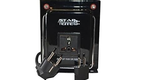Starlite 1500 Watt Step Up/Down Voltage Converter Transformer WTG-1500, Fuse Protection - Two Way Transformer - 110 to 220 V or 220 to 110 V 110/120/220/240V
