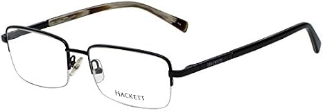 Hackett Designer Eyeglass Frames HEK1107-01 in Black 54mm