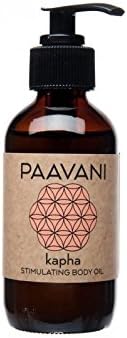 PAAVANI Ayurveda Kapha Body Oil, Stimulating Ayurvedic Skin Oil, 8 Oz | Invigorating Ayurvedic body oil formulated to balance kaphafor daily self-massage and healthy-looking skin