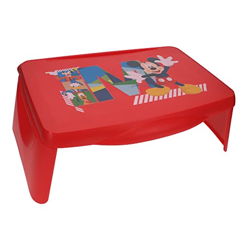 Disneys Mickey Mouse, Goofy, Donald, and Pluto Foldable Storage Activity Tray for Coloring, Homework, Crafts, and More