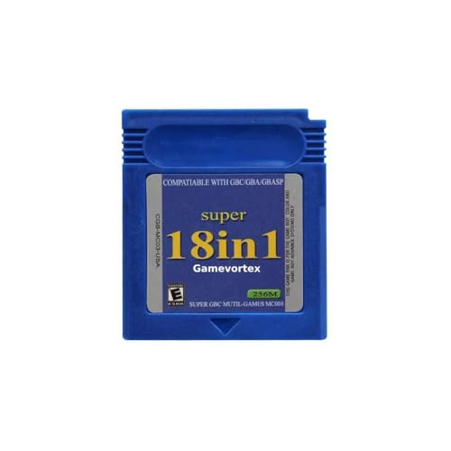 Super Cartridge 18 in 1 Game Boy Color GBC 16bits, Video Game Cartridge Card For Handheld Console