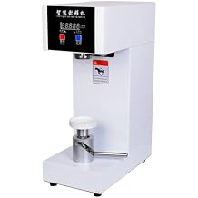 110v Automatic Can Sealing Machine, 180w Electric Cup Sealer Machine, with Counter & LCD Display, 2.17 Dia. & 5.7-7.9 Height, Tin Can Seaming Closing Capping Machine,White