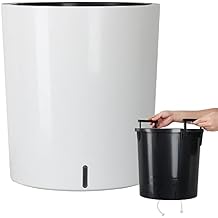 SAROSORA Large Round Self Watering Planter Pot 12.5 for Home Garden Patio Tall Tree