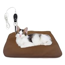 ZXU Pet Heating Pad for Cats Dogs, Waterproof Electric Pet Heating Mat Indoor, Adjustable Warming Mat with 8 Heat Setting,7 Timers Auto Off and Stay on Function, (20" x 32")