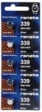 #339 Silver Oxide Battery, 5 Battery Strip