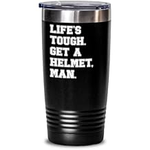 Lifes Tough Get a Helmet Man Tumbler Candace Owens Collegiate Tour Funny Christmas 20 or 30 oz Insulated Hot Cold Coffee Mug Tea Cup for Men Women