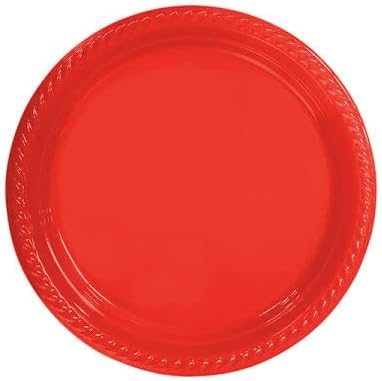 Benim Marifetlerim - Kırmızı Tabak 25 Adet 22 cm