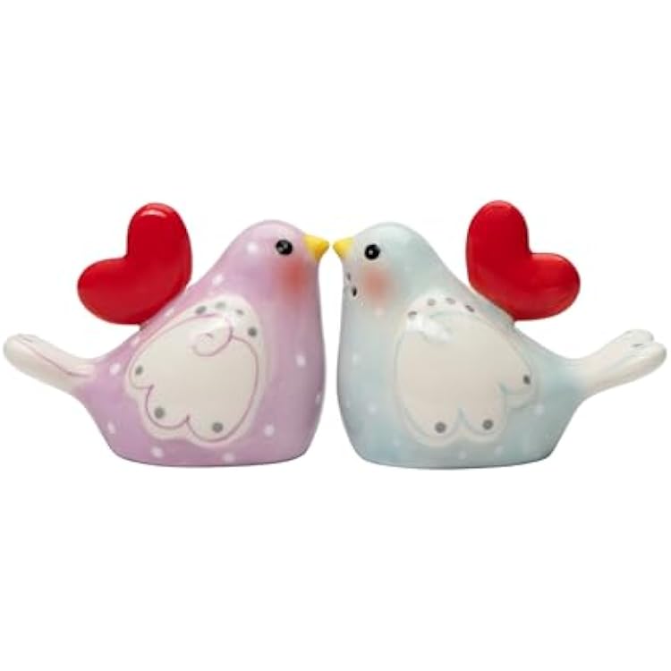 Cosmos Gifts 21053 Valentines Love Birds Salt and Pepper Shakers