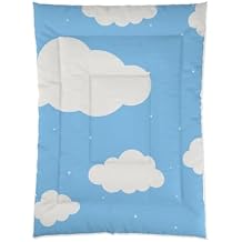 Cloud Dreams Comforter - Cozy Bedding for Kids Room, Nursery Decor, Cloud Theme, Relaxation Gift, Playful Bedroom