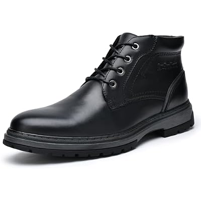ArcBrothers Chukka Boots for Men Black Casual Boots Motorcycle Combat Ankle Boots
