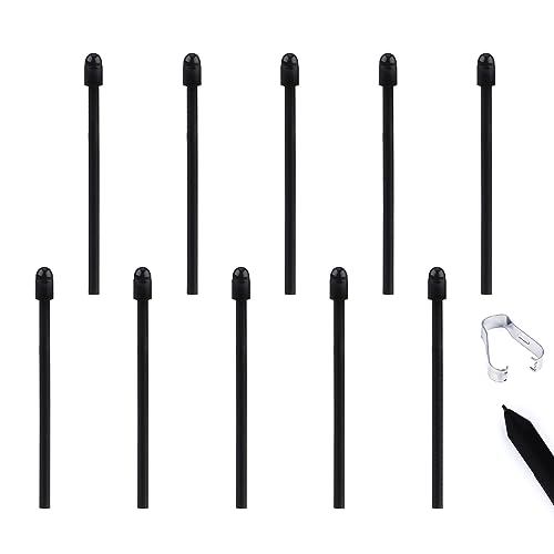 10pcs Pen Nibs Replacement for Remarkable 2, Maker Pen Tip Replacement with Install Tool Stylus Nib Painting Writing Accessories for Remarkable 1&2 Remarkable Maker Plus Black