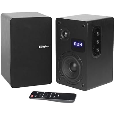 Active Bookshelf Speakers, 80W Powered TV Speakers Wired with 4 Inch Woofer, Vinyl Record Player Speakers With OpticalARCRCAAUXBT Input, HiFi Home Stereo Speakers for Turntable Desktop PC