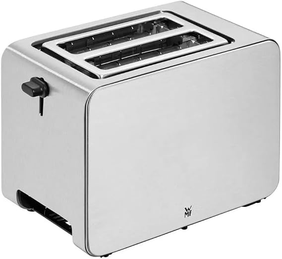 WMF Stelio Ekmek Kızartma Makinesi, 2 Dilim Kapasiteli, Çift Hazneli, Ekmek Isıtma Aparatlı, Bagel Fonksiyonlu, 7 Kızartma Seviyesi, 900 W, Mat Paslanmaz Çelik