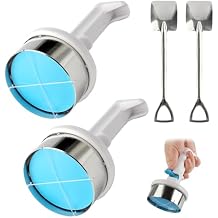 2Pcs Ice Cream Sandwich Maker Tool, Stainless Steel Ice Cream Cookie Sandwich Maker, Easy Release Sandwich Cookie Scoops for Kitchen Shop Dessert