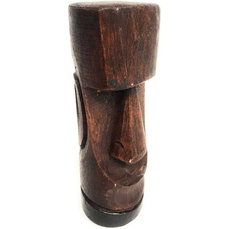 Moai Easter Island Tiki Totem 5 - Hand Carved | #dpt537112