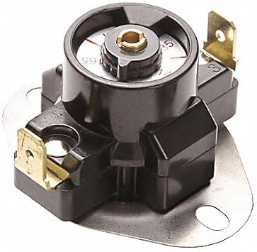 ZORO SELECT Adjustable Fan Switch, 90-130, Push Button, Automatic, Black