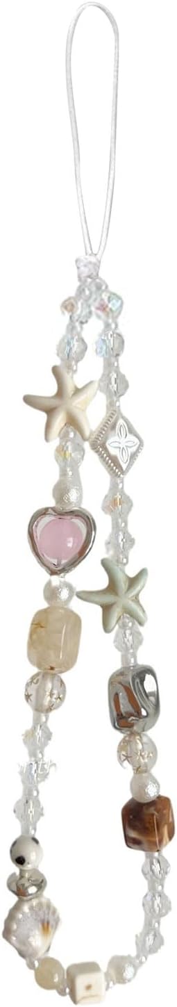 BelleVive Pearl Camera Wrist Strap, Cute Digital Camera Charm, Lanyard, Phone Charms, Strap, Anti-Loss Handstrap, Beaded Camera Chain for Phone Bag,