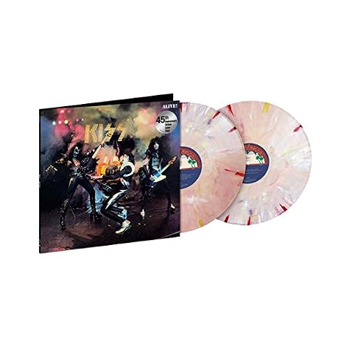 Alive! - Exclusive Limited Edition Clear With White Red Yellow Swirl Colored 2x Vinyl LP