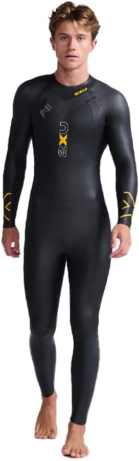 2XU Mens P:1 Propel Wetsuit Black/Ambition,L