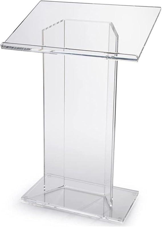 Podium Presentation Lectern Stand, Modern Minimalist Podium Transparent Acrylic Podium,Small Vertical Welcome Desk Mobile Consultation Desk interesting