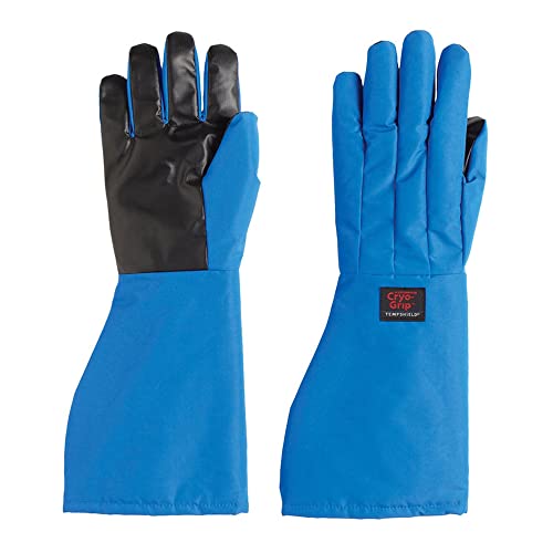 Tempshield CGMAXXLWP Waterproof Cryo-Grip Glove, Blue, Mid-Arm Length, XXL