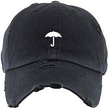Umbrella Vintage Baseball Cap Embroidered Cotton Adjustable Distressed Dad Hat