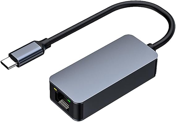 Usb Type C Adaptör RJ45 Ethernet Dönüştürücü Metalik Gri