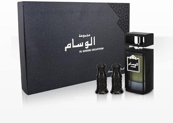 Arabian Oud AL WISAM Gift Set | 5 Pieces Gift Bag | A meticulously curated Collection that Embraces the Secrets of the East and the Fragrance of its History, Making it an Ideal Gift for Loved Ones.