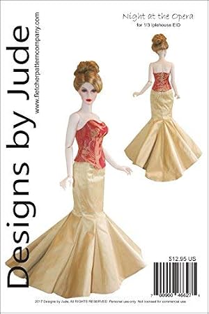 Opera Printed Sewing Pattern for 1/3 Iplehouse EID Dolls