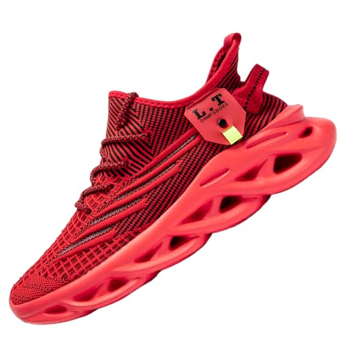 Mens Running Walking Tennis Shoes Mens Casual Fashion Gym Hiking Shoes for Men Sneakers Work Breathable Comfortable Lightweight
