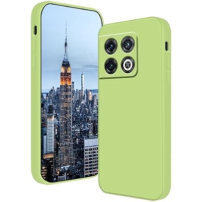 Compatible with OnePlus 10T Case Silicone Liquid Dark Green, Soft Smooth Touch for OnePlus 10T Phone Case Silicone Shockproof Thin Cover Green
