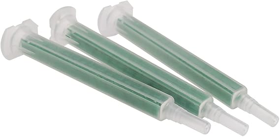 CosmoMix Square Static Mixer Nozzle Tube Tip, Epoxy Mixing Nozzle Adhesive Cartridges Tip for Manual Applicator Two Part Mix Fit 50ml AB Glue Cartridge (RSS06-16 L (40 pcs))