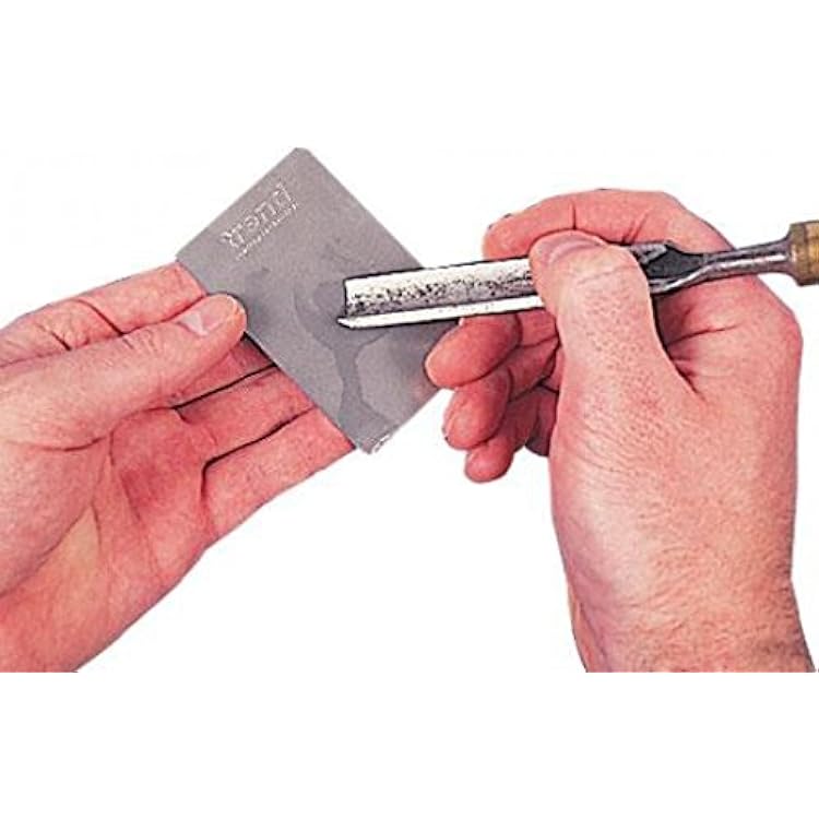 Trend 3-Inch Double-Sided Diamond Sharpening Stone, 1000 & 600 Grit, Credit Card Sized Carvers Honing Stone with Storage Wallet, DWSCCFF, Silver