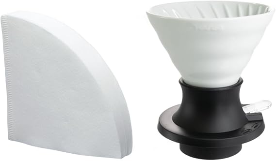 Hario V60 Ceramic Immersion Dripper "Switch", 200ml White