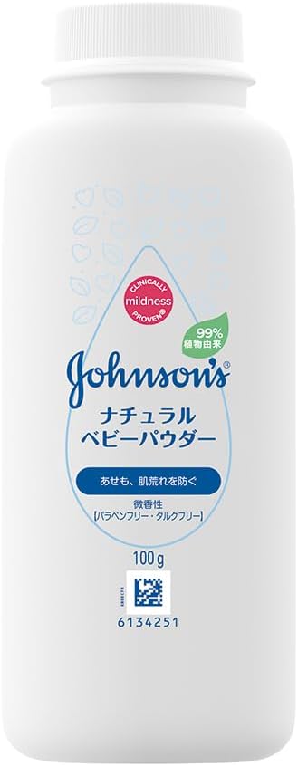 Johnson Natural Baby Powder, 3.5 oz 100 g x 3 Packs