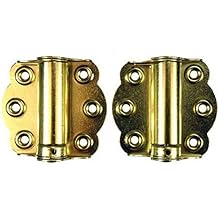 Wright Products - 2 3/4" Adjustable Self Closing Door Hinges, Set of 2, Brass Plated