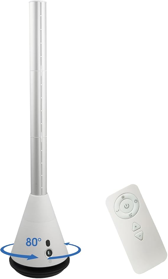 Bladeless Tower Fan 9 Speeds 80 Oscillating for Bedroom Office