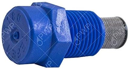 Tefen Plastic Fogger Misting Nozzle with Stainless Steel Filter Blue 1/8" NPT 1.5 GPH 10 Pack