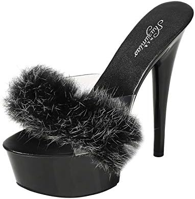 MissHeel Platform High Heels Slip On Stilettos