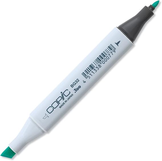 Copic Classic, Dual-Tip Alcohol Marker, BG32-Copic, Aqua Mint