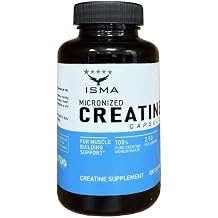 ISMA Creatine Monohydrate Capsules Muscle Growth & Strength Supplement for Men & Women, Gym, Pre Workout, Fast Recovery, 100 Capsules