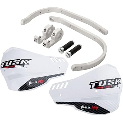 Tusk D-Flex Pro Adventure Handguards Silver BarWhite Shield 1 18 Bars For KTM 1090 Adventure R 2017-2019