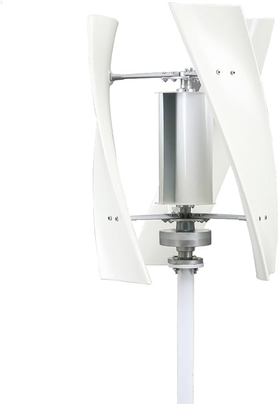 10000W Vertical No Noise Wind Turbine Generator,220V 12V 24V 48V Magnetic Levitation Wind Turbine with MPPT Controller for Home Street Lighting(White, 3 Blade)