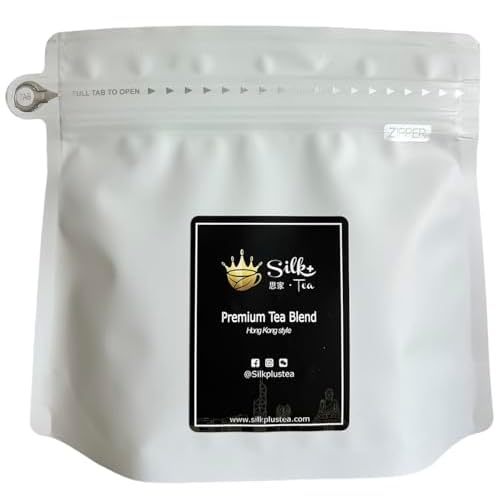 Silkplus Tea | Premium Ceylon Tea blend Convenient Pack - Hong Kong Style Milk Tea | Breakfast Tea | Caffeinate 12 Tea bags, 9g each