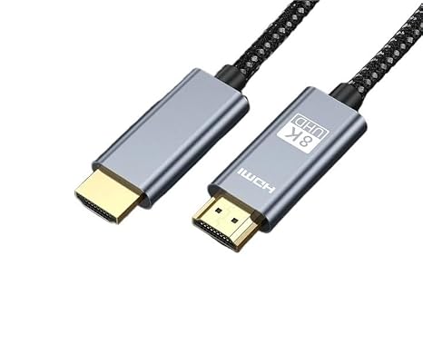 Gold Plated 8K 60HZ HDMI 2.1 Cable for TV Box/High Speed 4K 120HZ Long Video Wire HDR HDCP ARC(5m)