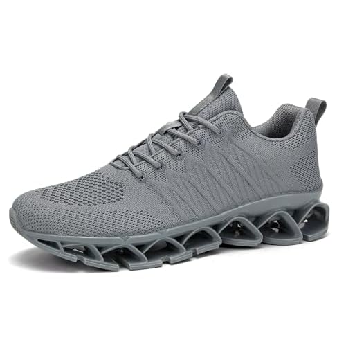 Mens Slip on Running Walking Shoes Blade Tennis Casual Fashion Sneakers Comfort Non Slip Work Sport Athletic Trainer