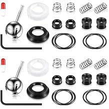 Enhon Faucet Cartridge Repair Kit, Compatible with Deltal/Perless 86970 Single Handle Faucet, #70 Ball Valves and Lever Handles, Fix Dripping Faucets, Stainless Steel(2 Packs)