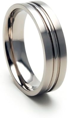The Jewelry Source 6mm Titanium Ring Comfort Fit Band 100's of Sizes & Styles Available