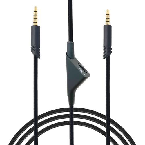 Replacement for Astro A10 A40 Inline Volume Control Cable Cord, Audio Aux Gaming Wire Compatible with Astro A40 Headsets 2 Meter 6.5 Feet Cable