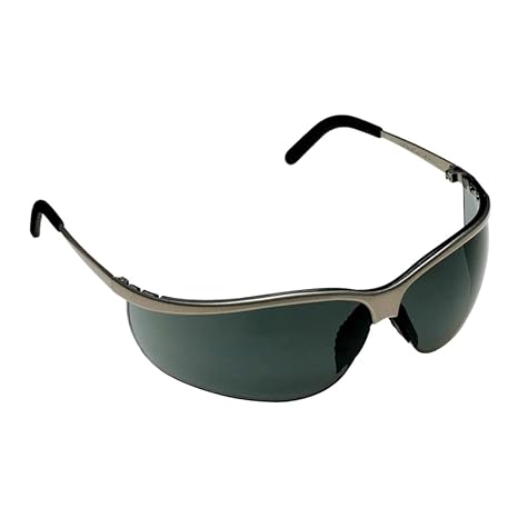 3M Safety 11344-10000-20 Metaliks Sport Protective Eyewear, Gray Anti-Fog Lens, Nickel Frame (Case of 20)